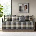 Madison Park Cabin Lodge Plaid Herringbone Daybed Cover Set, 6PC, 39"x75"