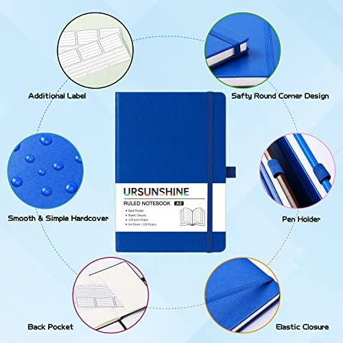 Ruled Notebook/Journal - Classic Lined Journal/Notebook, 5.3" x 8.26"