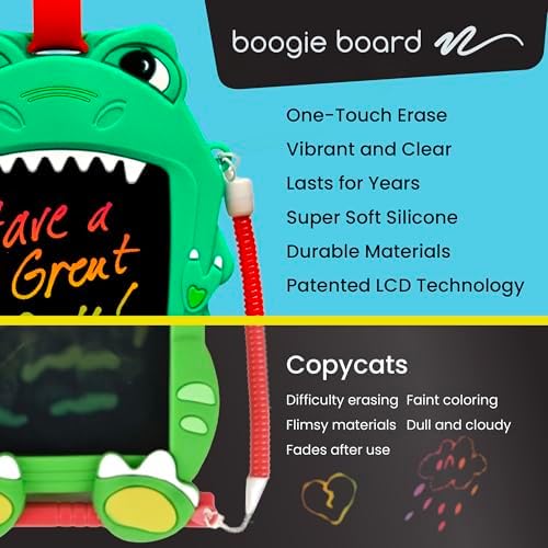 Boogie Board Sketch Pals Rosy Maple Moth 4” LCD Writing Tablet for Kids – Reusable Mess-Free Drawing Pad with Tethered Stylus – Clip-On Travel Doodle Board Toy – Ages 3+