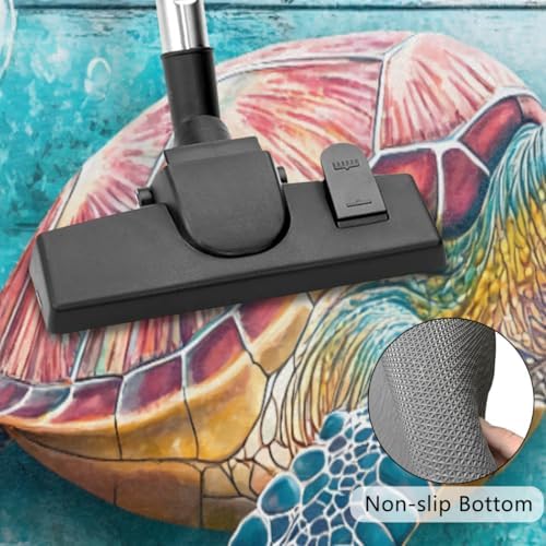 Ocean Wood Turtle Starfish Half Round Door Mat, Non-Slip Welcome Indoor Entrance Way Rug Semi Circle Front Doormats Washable Bathroom Kitchen Floor Mat, Outdoor Rugs for Garage, Patio, Hearth Rug