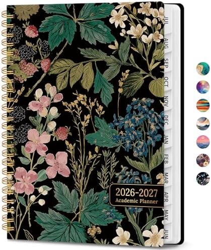 Planner 2026-2027, Weekly & Monthly Academic Calendar, Jul 2026 – Jun 2027