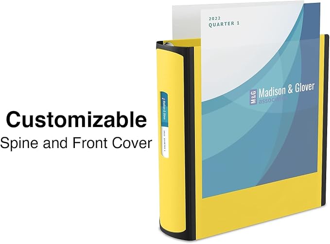Staples Better Binder, 2 Inch 3-Ring, Yellow, Heavy-Duty | Reinforced binder built for school and office document organization.