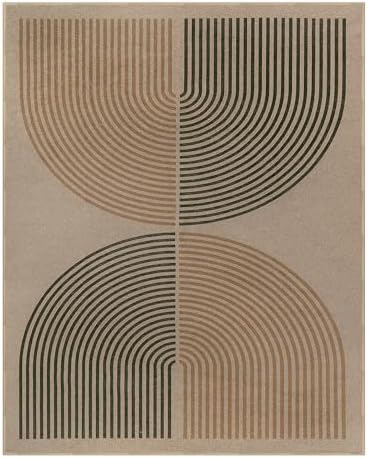 Lahome Modern Rainbow Easy Jute Rug 9x12, Large Nature Rugs for Living Room