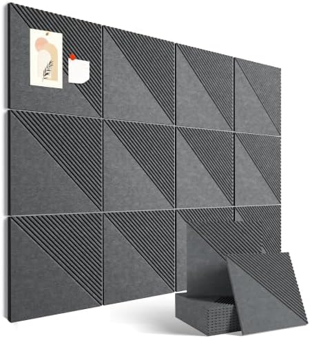 48" x 36" Large Cork Board Alternative&Felt Bulletin Board, Dark Gray