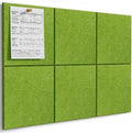 MaxGear Felt Bulletin Board 36" x 24", Forest Green Felt Wall Tile Push Pin