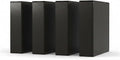 Staples 3" 3-Ring View Binder, Black, 4/Pack