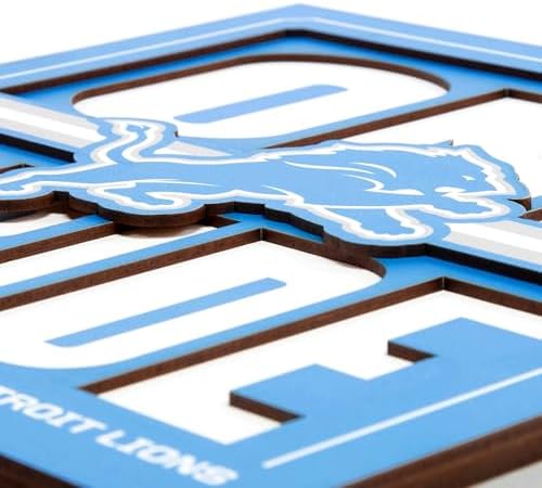 YouTheFan NFL Detroit Lions Slogan Series 3D Wall Art