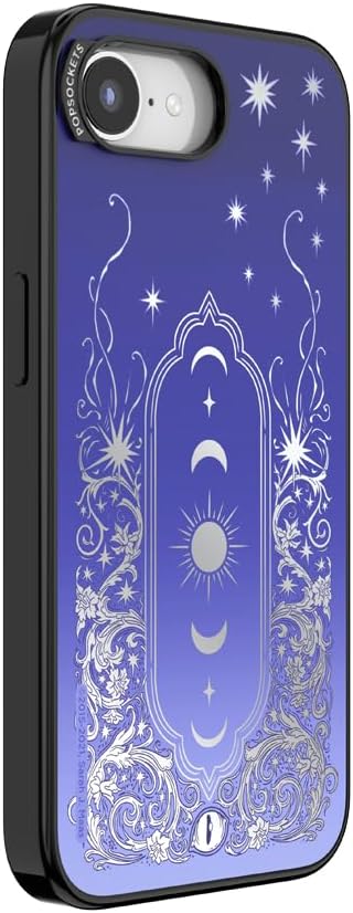 PopSockets iPhone 16E/17E Phone Case with MagSafe, Wireless Charging Compatible, Bookish - Mirror Curse Breaker