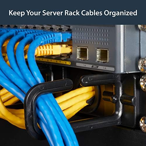 StarTech 1U 19in Horizontal Cable Manager, D-Ring, Steel (CABLMANAGERH)