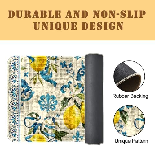 Kitchen Rugs and Mats,Washable Non-Slip Floor Mats Door Mat