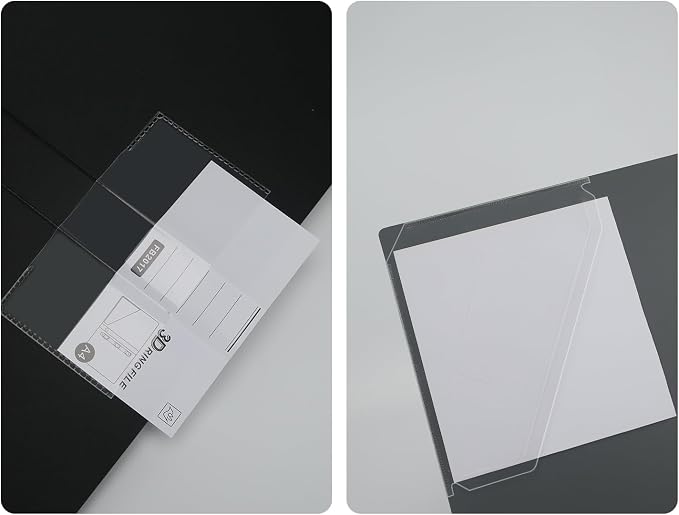 3 Ring Binders 0.8 Inch D Ring,4 Pack D Ring Binder A4（Black）