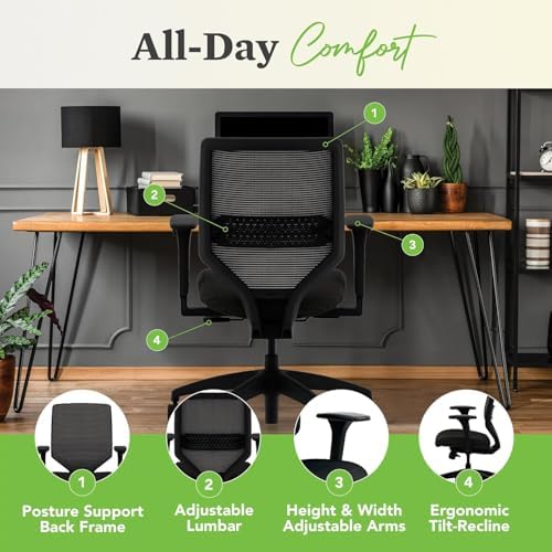 HON Solve Ergonomic Office Chair, Lumbar Support, Desk Chair, Peacock