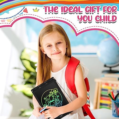 Zhehao 24 Pcs LCD Writing Tablet Kids Board, Soft Color, Round Style