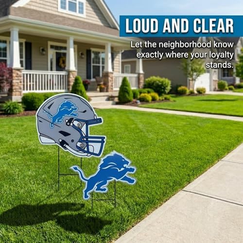 NFL Logo & Helmet 2 Pack Yard Sign Set