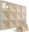 48" x 36" Large Cork Board Alternative&Felt Bulletin Board, Tan