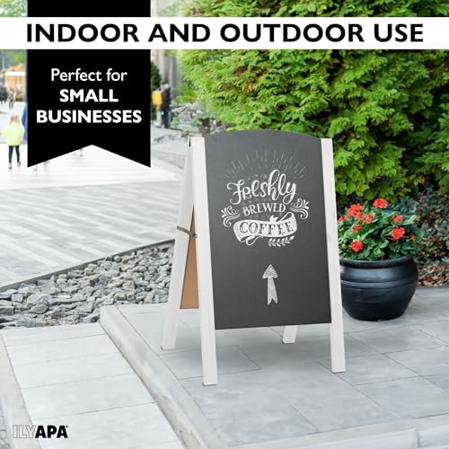 Ilyapa A Frame Chalk Board Easel Sign 20x30 in - Sandwich Signs Outdoor