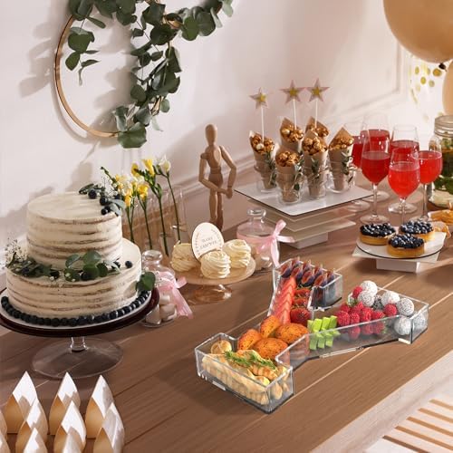 11" Acrylic Letter Charcuterie Tray,Fillable Alphabet & Number Box(Letter Y)