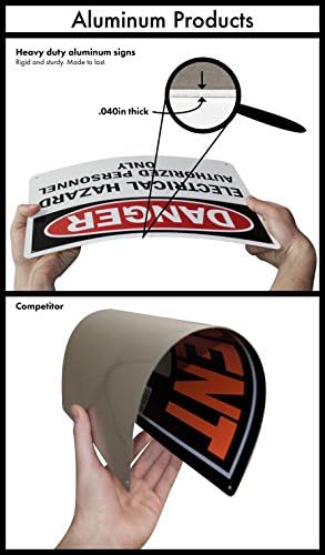 SmartSign "Stop - All Visitors Must Report to Main Office" Sign | 24" x 24" 3M High Intensity Grade Reflective Aluminum