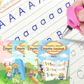 Magic Grooved Writing Practice Books, Reusable Handwriting Workbook