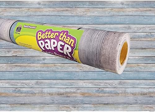 Teacher Created Resources Better Than Paper Bulletin Board Roll - 4' x 12' | Beachwood Design | Pack of 4