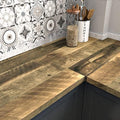 WESTICK Brown Wood Contact Paper Peel and Stick Countertops Waterproof Wood Grain Wallpaper Countertop Contact Paper Removable Wooden Vinyl Wrap for Countertops Kitchen Table Cabinet 15.8"x394"