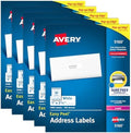 Avery Easy Peel Printable Address Labels with Sure Feed, 1" x 2-5/8" Customizable Stickers, White, 15,000 Blank Mailing Labels, Great for Mailing, Shipping, and More (5-Pack of 5160)