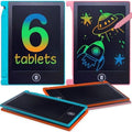 Playtapus Mini LCD Writing Tablet for Kids, 6 Pack – 4.5" Reusable Doodle Boards, Non-Candy Party Favors, Goodie Bag Fillers, Classroom Prizes, Screen-Free Travel Toys for Boys & Girls Ages 3-8
