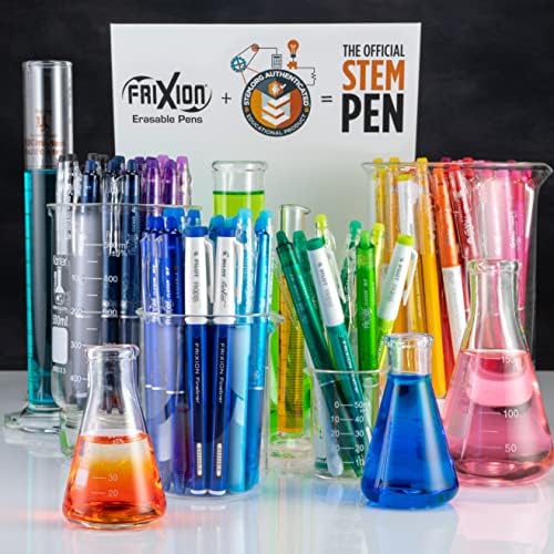 PILOT FriXion ColorSticks Erasable Gel Ink Pens, Blue, Pack of 12