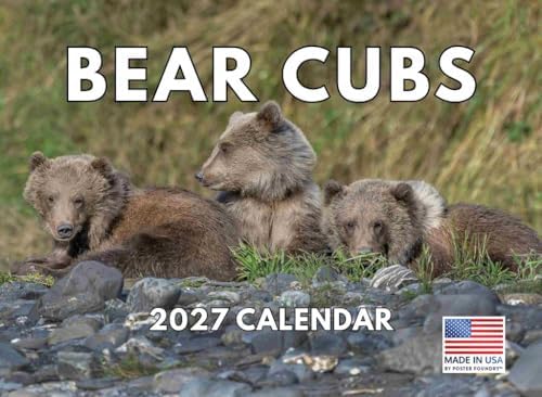 Baby Bear Cubs Calendar 2027 Monthly Wall Calender 12 Month