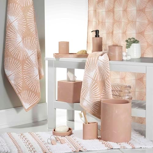 Nicole Miller - Soap Dish, Resin Countertop Accessories, Dorm Room Essentials (Kendall Collection, Clay)