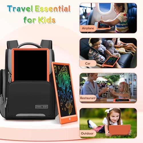 FLUESTON LCD Writing Tablet, Doodle Board Toys Gifts for 3-8 Year Old Girls Boys, 10 Inch Colorful Electronic Board Drawing Pad for Kids, Christmas Birthday Gifts for Toddler Learning Travel