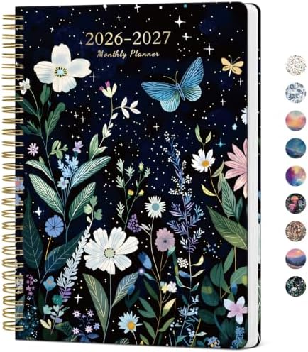 Monthly Planner 2026-2027, 18-Month Aesthetic Calendar, Jul 2026-Dec 2027