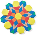 hand2mind Foam Pattern Blocks Set, Geometric Manipulatives and Sorting Shapes for Preschool and Kindergarten, Set of 250