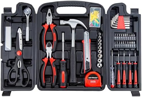 CARTMAN 140-Piece Household Tool Kit, Hand Tools Set