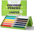 S & E TEACHER'S EDITION Colored Pencils, 240Pcs