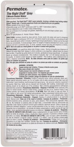 Permatex 25238 The Right Stuff 1 Minute Grey Gasket Maker, 3 oz