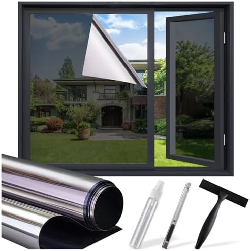 SUNBABY Window Tint for Home, One Way Privacy & Heat Blocking, 23.6"x78.7"