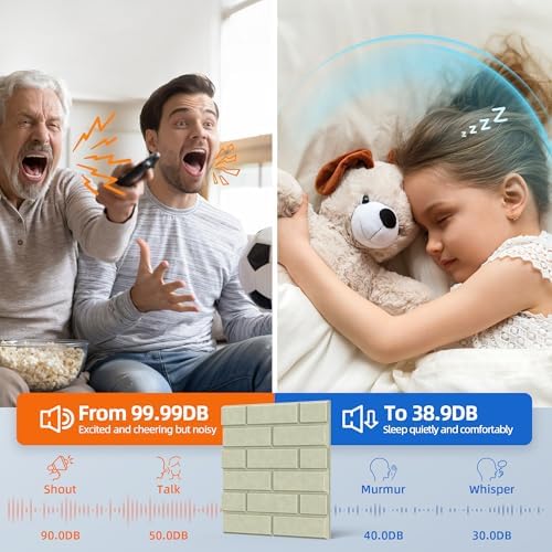 20 Pack Acoustic Panels with Self Adhesive Sound Proof Foam Panels for Wall