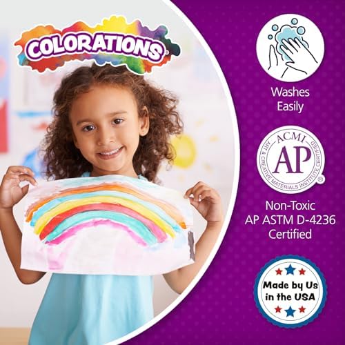 Colorations Paraben-Free Washable Purple Glitter Paint, 1 Gallon