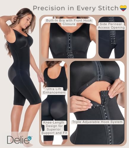 FAJAS DISENOS D'PRADA DELIÉ Shapewear Tummy Control High Compression Faja Colombiana Girdle for Women Abdomen Control