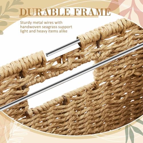 Jingmore 2 Pack Paper Rope Hanging File Box, Letter Size, Paper