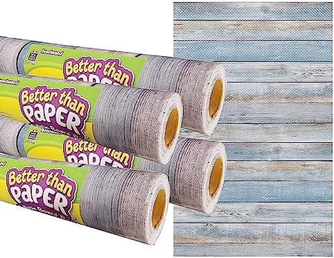 Teacher Created Resources Better Than Paper Bulletin Board Roll - 4' x 12' | Beachwood Design | Pack of 4