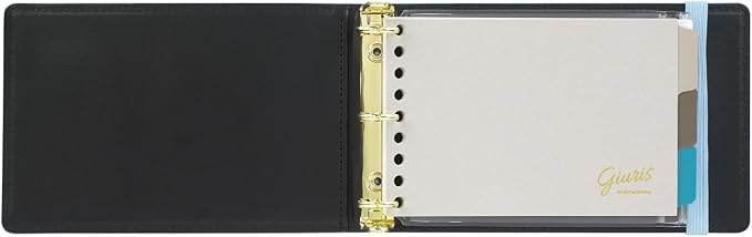 Maruman FM71-02 Loose Leaf Binder, Mini Size, Giulis 3 Holes, Blue