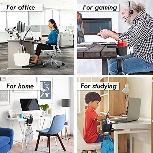 Max Smart Ergonomic Small Clamp On Keyboard Tray and Clamp on Cup Holder