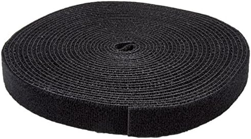 StarTech 25ft (7.6m) Hook and Loop Roll, Black, Fastener Tape (HKLP25)
