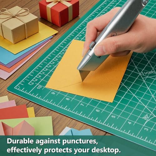 WORKLION 12" x 18" Art Self Healing PVC Cutting Mat, Double Sided, Gridded Rotary Cutting Board for Craft, Fabric, Quilting, Sewing, Scrapbooking Project……
