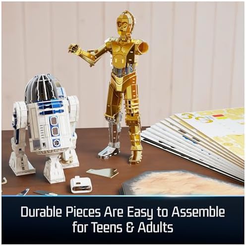 4D Build Star Wars C-3PO & R2-D2 Droid 3D Puzzle Model Kit, Room Display