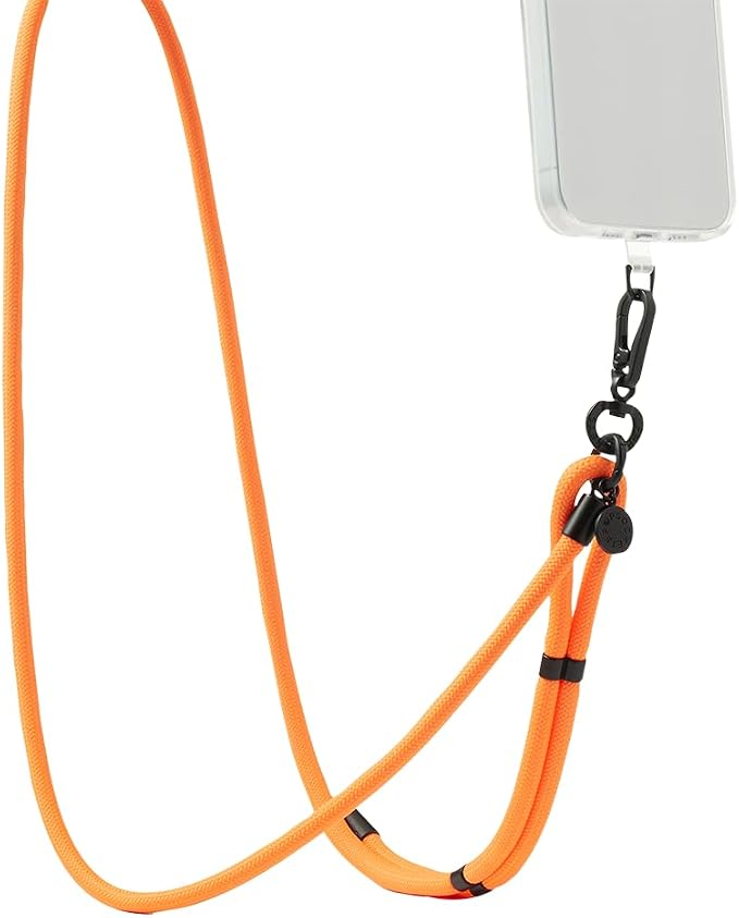 PopSockets Crossbody Phone Strap & Lanyard, Orange - Orange
