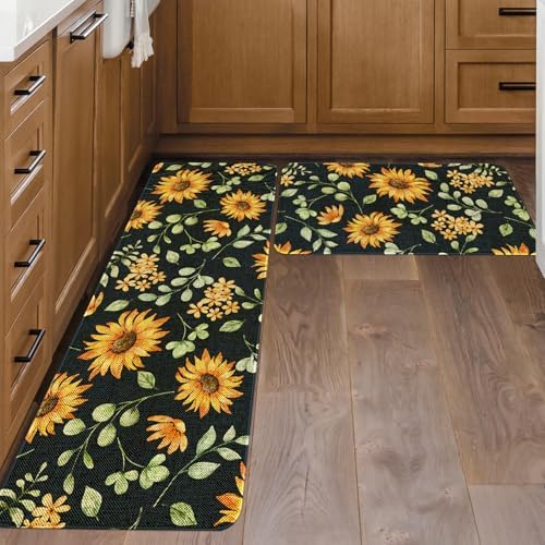 Kitchen Rugs and Mats Set of 2,Floor Mats for Home Kitchen Decor Mat
