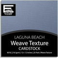 LAGUNA BEACH—12x12 Textured Cardstock | 80lb Textured Blue Scrapbook Paper | Premium Cardstock for Cricut Cutting | 25 Sheets
